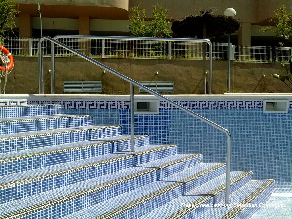 Baranda para piscina Acero Inoxidable Islamar Huelva
