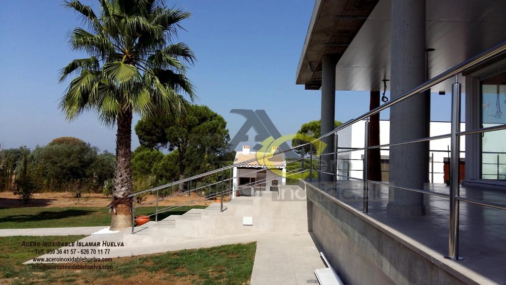 Baranda o barandilla para terrazas y escalera en Acero Inoxidable. #Valverde #Huelva